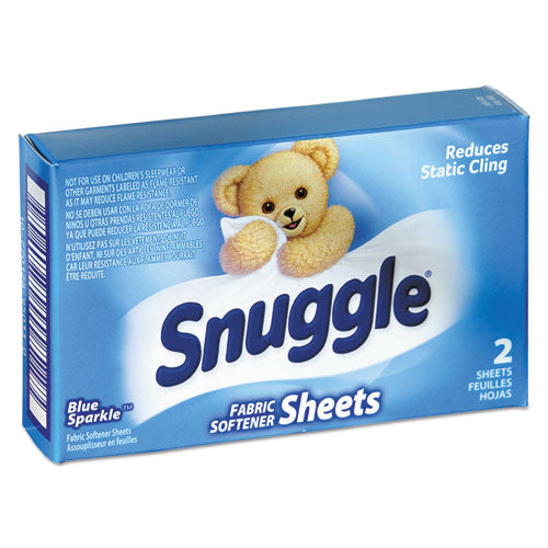 Snuggle® Vend-design Fabric Softener Sheets, Blue Sparkle, 2 Sheets-box, 100 Boxes-carton freeshipping - TVN Wholesale