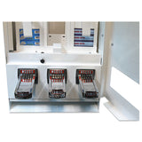 Vend-Rite Coin-operated Soap Vender, 3-column, 16.25 X 9.5 X 37.75, White-blue freeshipping - TVN Wholesale