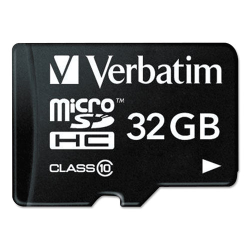 Verbatim® 32gb Premium Microsdhc Memory Card With Adapter, Uhs-i V10 U1 Class 10, Up To 90mb-s Read Speed freeshipping - TVN Wholesale