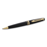 Expert Ballpoint Pen, Retractable, Medium 1 Mm, Blue Ink, Black-gold Barrel