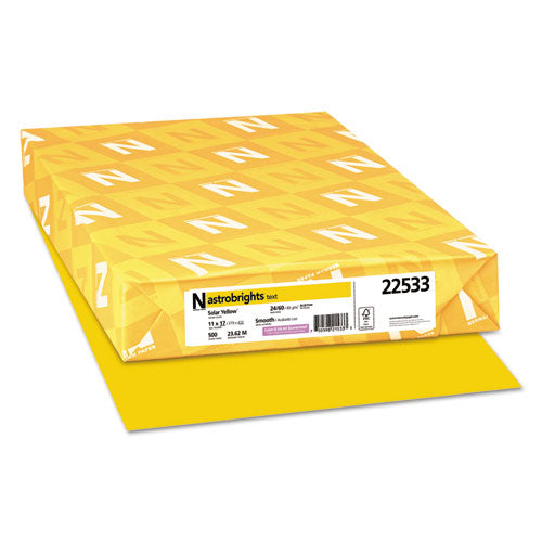 Astrobrights® Color Paper, 24 Lb, 11 X 17, Solar Yellow, 500-ream freeshipping - TVN Wholesale