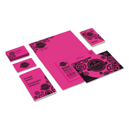 Astrobrights® Color Cardstock, 65 Lb, 8.5 X 11, Fireball Fuchsia, 250-pack freeshipping - TVN Wholesale