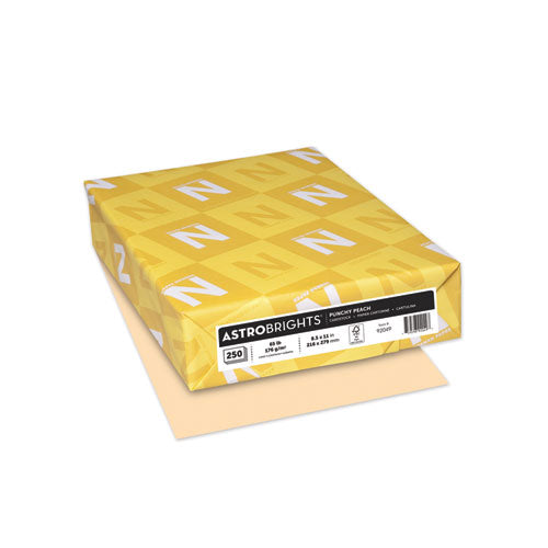 Astrobrights® Color Cardstock, 65 Lb, 8.5 X 11, Punchy Peach, 250-pack freeshipping - TVN Wholesale