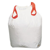 Draw 'n Tie® Heavy-duty Trash Bags, 13 Gal, 0.9 Mil, 24.5" X 27.38", White, 200-box freeshipping - TVN Wholesale