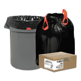 Draw 'n Tie® Heavy-duty Trash Bags, 33 Gal, 1.2 Mil, 33.5" X 38", Black, 150-box freeshipping - TVN Wholesale