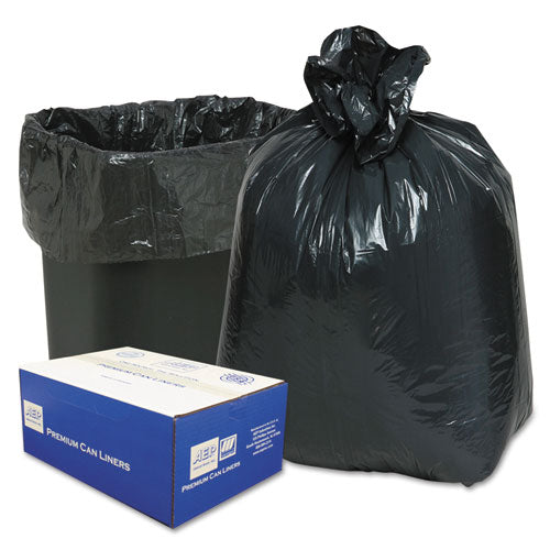 Classic Linear Low-density Can Liners, 10 Gal, 0.6 Mil, 24" X 23", Black, 500-carton freeshipping - TVN Wholesale