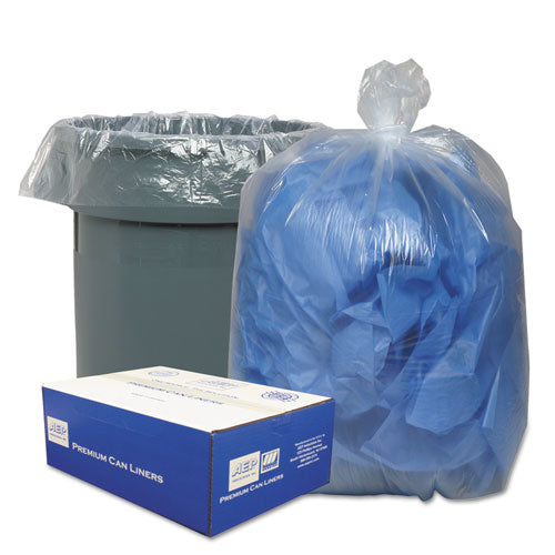 Classic Clear Linear Low-density Can Liners, 56 Gal, 0.9 Mil, 43" X 47", Clear, 100-carton freeshipping - TVN Wholesale