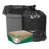 Earthsense® Commercial Linear Low Density Recycled Can Liners, 56 Gal, 2 Mil, 43" X 47", Black, 100-carton freeshipping - TVN Wholesale
