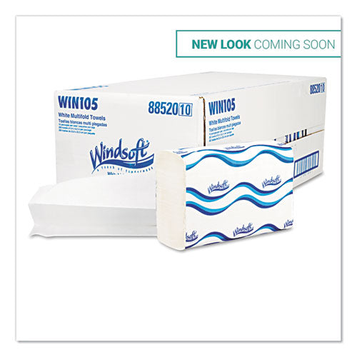 Windsoft® Multifold Paper Towels, 1 Ply, White, 9.25 X 9.5, 250-pack, 16 Packs-carton freeshipping - TVN Wholesale