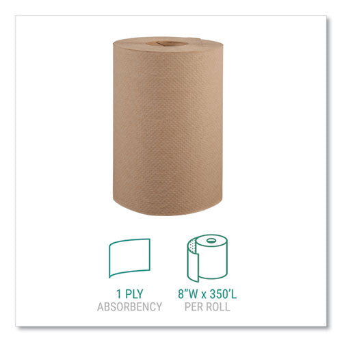 Windsoft® Hardwound Roll Towels, 8 X 350 Ft, Natural, 12 Rolls-carton freeshipping - TVN Wholesale