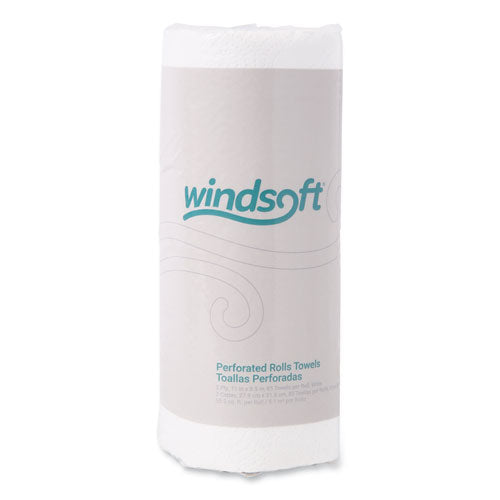 Windsoft® Kitchen Roll Towels, 2 Ply, 11 X 8.5, White, 85-roll, 30 Rolls-carton freeshipping - TVN Wholesale
