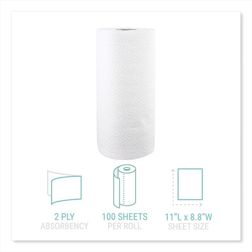 Windsoft® Kitchen Roll Towels, 2 Ply, 11 X 8.8, White, 100-roll, 30 Rolls-carton freeshipping - TVN Wholesale