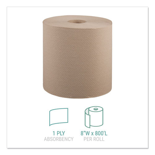 Windsoft® Hardwound Roll Towels, 8" X 800 Ft, Natural, 6 Rolls-carton freeshipping - TVN Wholesale