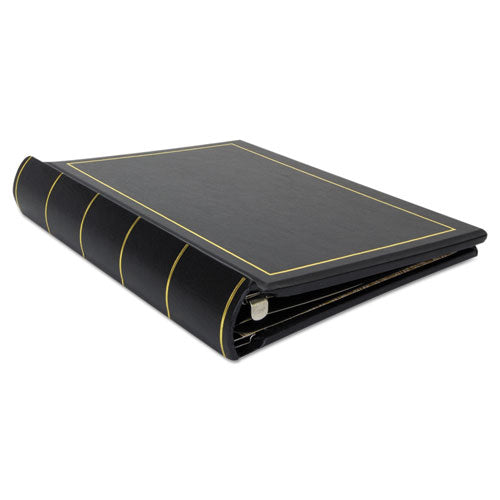 Wilson Jones® Looseleaf Corporation Minute Book, 1 Subject, Unruled, Black-gold Cover, 11 X 8.5, 250 Sheets freeshipping - TVN Wholesale