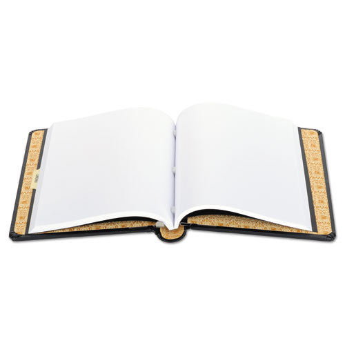 Wilson Jones® Looseleaf Corporation Minute Book, 1 Subject, Unruled, Black-gold Cover, 11 X 8.5, 250 Sheets freeshipping - TVN Wholesale