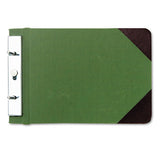 Wilson Jones® Canvas Sectional Storage Post Binder, 2 Posts, 3" Capacity, 8.5 X 14, Green freeshipping - TVN Wholesale