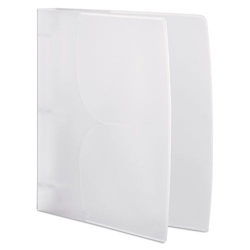 Wilson Jones® Translucent Flex Poly Round Ring Binder, 3 Rings, 1" Capacity, 11 X 8.5, Clear freeshipping - TVN Wholesale