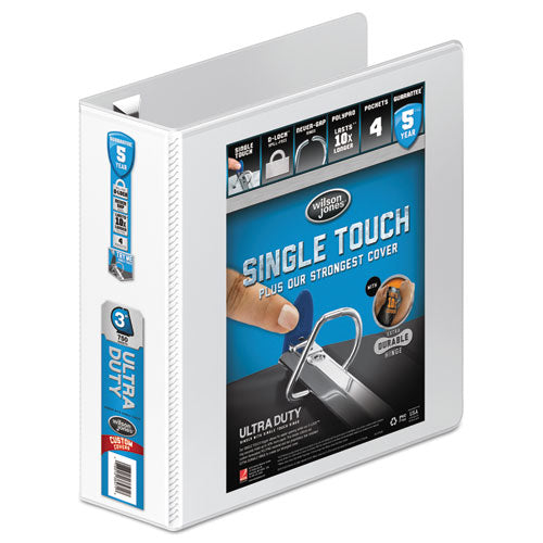 Wilson Jones® Ultra Duty D-ring View Binder With Extra-durable Hinge, 3 Rings, 3" Capacity, 11 X 8.5, White freeshipping - TVN Wholesale