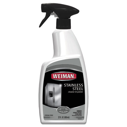 WEIMAN® Stainless Steel Cleaner And Polish, Floral Scent, 22 Oz Spray Bottle, 6-carton freeshipping - TVN Wholesale