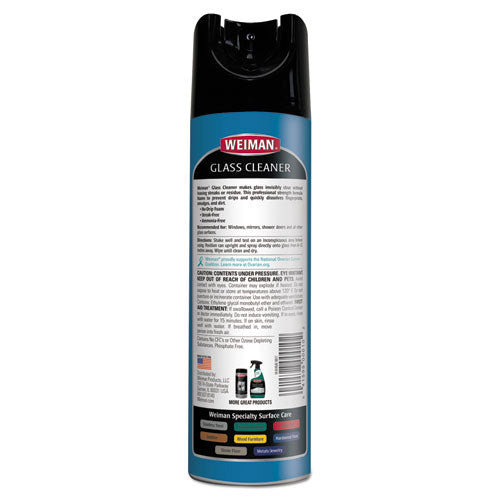 WEIMAN® Foaming Glass Cleaner, 19 Oz Aerosol Spray Can freeshipping - TVN Wholesale