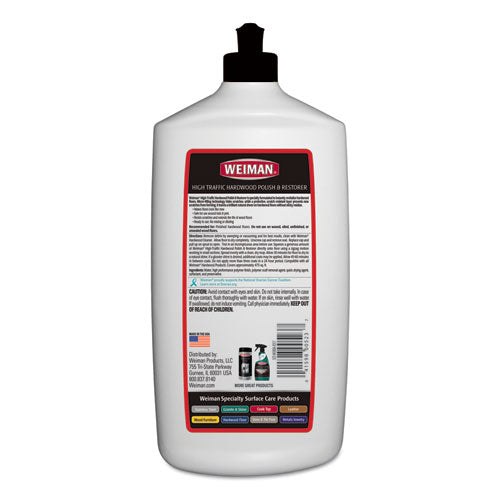WEIMAN® High Traffic Hardwood Polish And Restorer, 32 Oz Squeeze Bottle freeshipping - TVN Wholesale