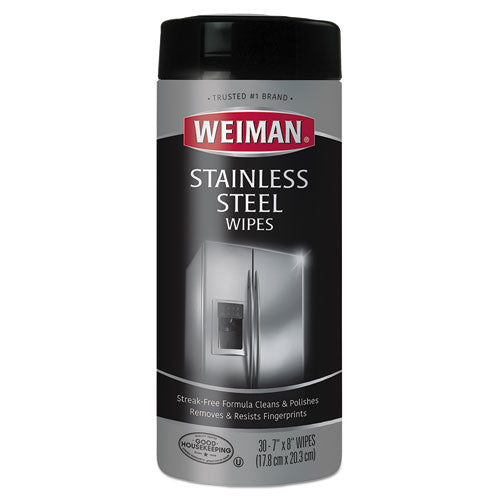 WEIMAN® Stainless Steel Wipes, 7 X 8, 30-canister, 4 Canisters-carton freeshipping - TVN Wholesale