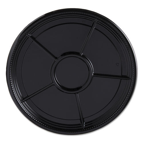 WNA Caterline Casuals Thermoformed Platters, 18" Diameter, Black, 25-carton freeshipping - TVN Wholesale