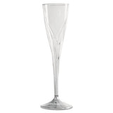 WNA Classicware One-piece Champagne Flutes, 5 Oz, Clear, Plastic, 10-pack, 10 Packs-carton freeshipping - TVN Wholesale