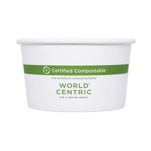 World Centric® Paper Bowls, 12 Oz, 4.5" Diameter X 2.5"h,  White, 500-carton freeshipping - TVN Wholesale