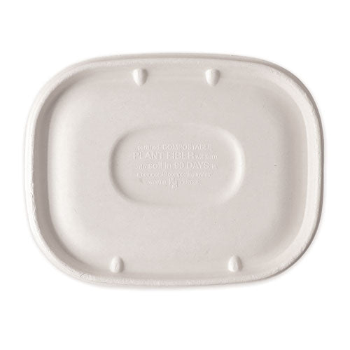 World Centric® Fiber Lids For Fiber Containers, 8.9 X 6.9 X 0.4, Natural, 400-carton freeshipping - TVN Wholesale