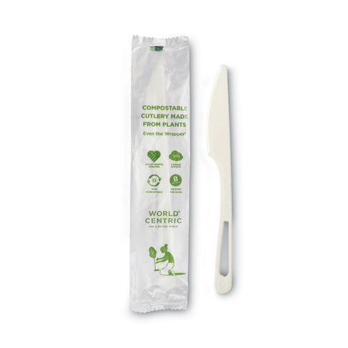 World Centric® Tpla Compostable Cutlery, Knife, 6.7", White, 750-carton freeshipping - TVN Wholesale