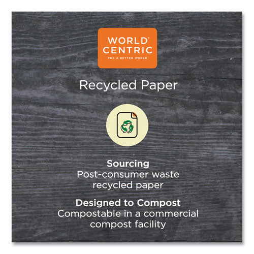 World Centric® 100 Percent Pcw Recycled Paper Towels, 1-ply, 9 X 9, Natural, 250-pack, 16 Packs-carton freeshipping - TVN Wholesale