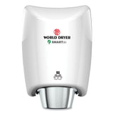 WORLD DRYER® Smartdri Hand Dryer, Aluminum, White freeshipping - TVN Wholesale