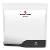 Slimdri Hand Dryer, Aluminum, White