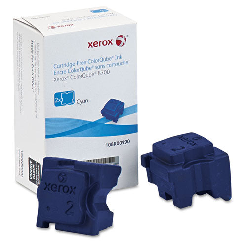 Xerox® 108r00990 Solid Ink Stick, 4,200 Page-yield, Cyan, 2-box freeshipping - TVN Wholesale