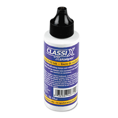 ClassiX® Refill Ink For Classix Stamps, 2 Oz Bottle, Black freeshipping - TVN Wholesale
