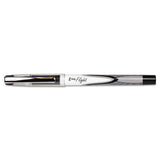 Z-grip Flight Ballpoint Pen, Stick, Bold 1.2 Mm, Black Ink, White-black Fashion Accents Barrel, Dozen
