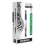 Z-grip Flight Ballpoint Pen, Stick, Bold 1.2 Mm, Blue Ink, White-blue Fashion Accents Barrel, Dozen