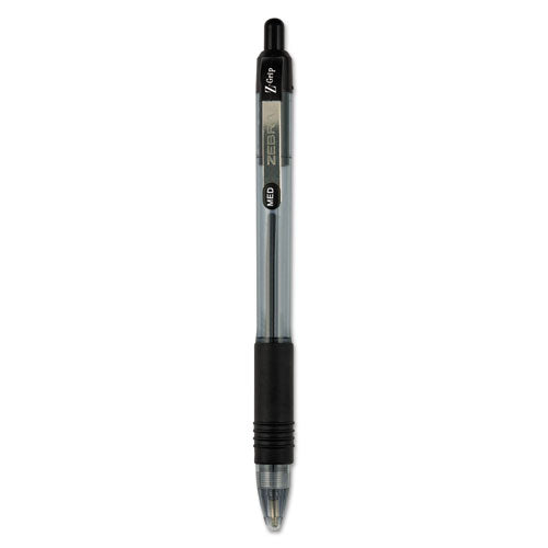 Zebra® Z-grip Ballpoint Pen, Retractable, Medium 1 Mm, Black Ink, Black Barrel, 48-pack freeshipping - TVN Wholesale