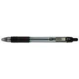Z-grip Ballpoint Pen, Retractable, Medium 1 Mm, Black Ink, Clear Barrel, Dozen