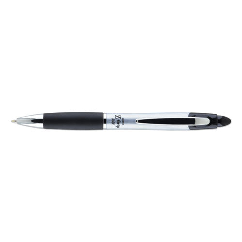Zebra® Z-grip Max Ballpoint Pen, Retractable, Medium 1 Mm, Blue Ink, Silver Barrel, Dozen freeshipping - TVN Wholesale