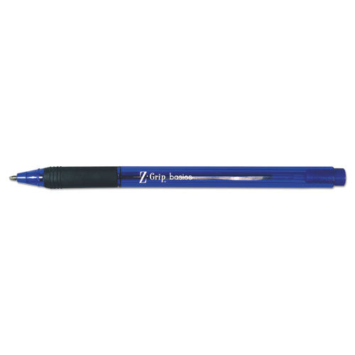 Zebra® Z-grip Basics Lv Ballpoint Pen, Stick, Medium 1 Mm, Blue Ink, Blue Barrel, 30-pack freeshipping - TVN Wholesale