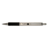 Zebra® F-402 Ballpoint Pen, Retractable, Fine 0.7 Mm, Black Ink, Stainless Steel-black Barrel freeshipping - TVN Wholesale
