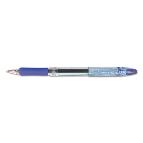 Zebra® Jimnie Gel Pen, Stick, Medium 0.7 Mm, Blue Ink, Smoke Barrel, Dozen freeshipping - TVN Wholesale