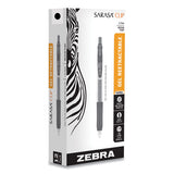 Zebra® Sarasa Clip Gel Pen, Retractable, Medium 0.7 Mm, Black Ink, Clear Barrel, Dozen freeshipping - TVN Wholesale