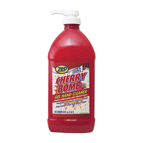 Zep Commercial® Cherry Bomb Gel Hand Cleaner, Cherry Scent, 48 Oz Pump Bottle freeshipping - TVN Wholesale