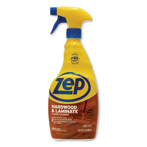 Zep Commercial® Hardwood And Laminate Cleaner, 32 Oz Spray Bottle, 12-carton freeshipping - TVN Wholesale