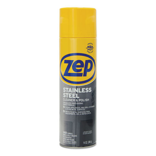 Zep Commercial® Stainless Steel Polish, 14 Oz Aerosol Spray freeshipping - TVN Wholesale
