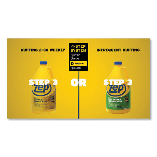 Zep Commercial® Wet Look Floor Polish, 1 Gal Bottle freeshipping - TVN Wholesale