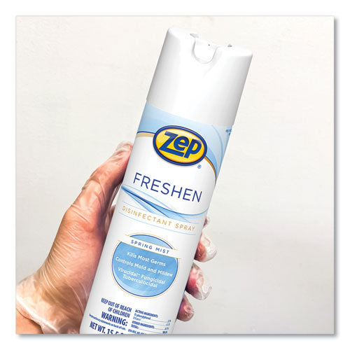 Zep® Freshen Disinfectant Spray, Spring Mist, 15.5 Oz Aerosol Spray, 12-carton freeshipping - TVN Wholesale